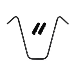 OG Lowrider V Handlebar 25" Black & Black Kraton Rubber Grips