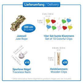 Ecooe photo hanging wall decoration, collage fishing net, photo rope for creative and beautiful decoration, DIY picture frame, wall decoration