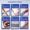 FAKILO U-Shape Edge Banding, 16.4ft TPE Self Adhesive Veneer Edging
