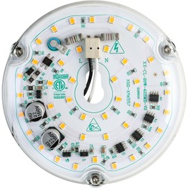 HAOLEDI 4'' 20W LED Ceiling Fan Light Retrofit Kit, Ceiling Light Replacement Module Board, White 5000K 2400LM, 120V, ETL CRI90