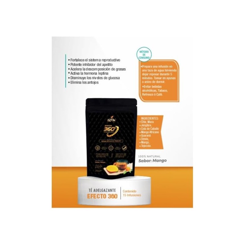Té Mango Africano FITPLUS 360 – 15 Sobres Naturales y