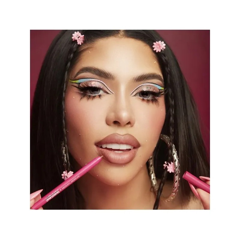 Labial Líquido Beauty Creations Acabado Brillante Color Rosa Plateado