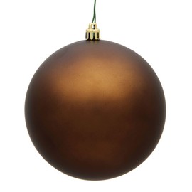 Vickerman 2.4" Mocha Matte Ball Ornament. Includes 24 Ornaments per Pack.