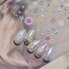 Y2K Hip Heart Star Luxury Hand Painted Nail Sticker, 1 Piece, Single / Y2K 힙 하트 별 고급 손그림 네일스티커, 1개, 단일