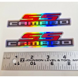 Camaro SS holographic sticker set of 2