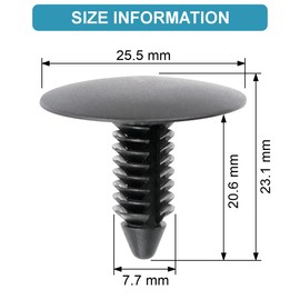 CARSO Replacement Clips Compatible with Jeep, Cherokee, Chrysler 6506293AA, W709371S300 (50)