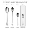 Robert Welch Ammonite Bright Cutlery Coffee/Espresso Spoon, Set of 8.