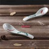 Ceramic Soup Spoons set, Chinese Style Glaze Porcelain Rice Spoons,