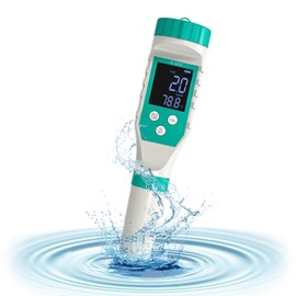 Slyfox Free Residual Chlorine Measuring Instrument, Water Quality Tester, 7 in 1 PH/EC/TDS/Salinity Concentration/ORP/FAC/Temperature, Recommended for Pools, Tap Water, Aquarium, Hydroponics, Japanese