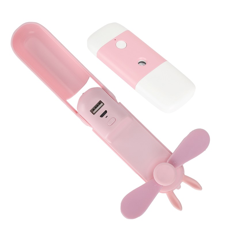 Handheld Fan Mini Small Folding USB Rechargeable Mobile Water Replenisher
