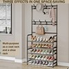 YIZAIJIA 4 Tier Coat and Shoe Rack Entryway Coat Rack