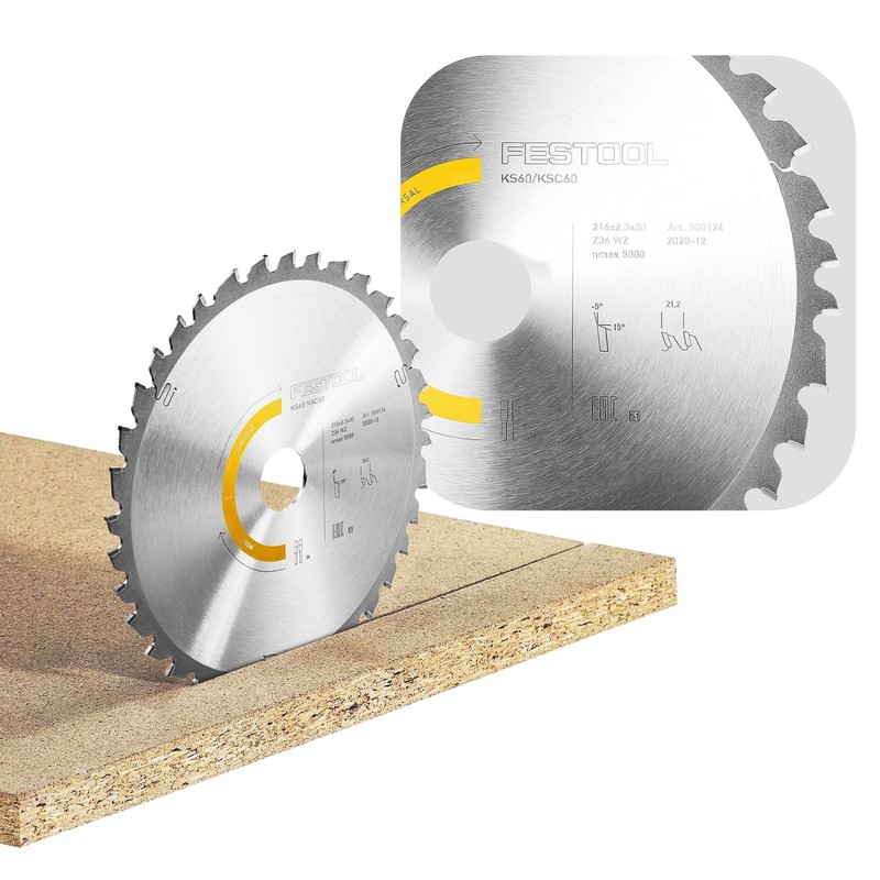 Festool Saw blade WOOD UNIVERSAL HW 216x2,3x30 W36