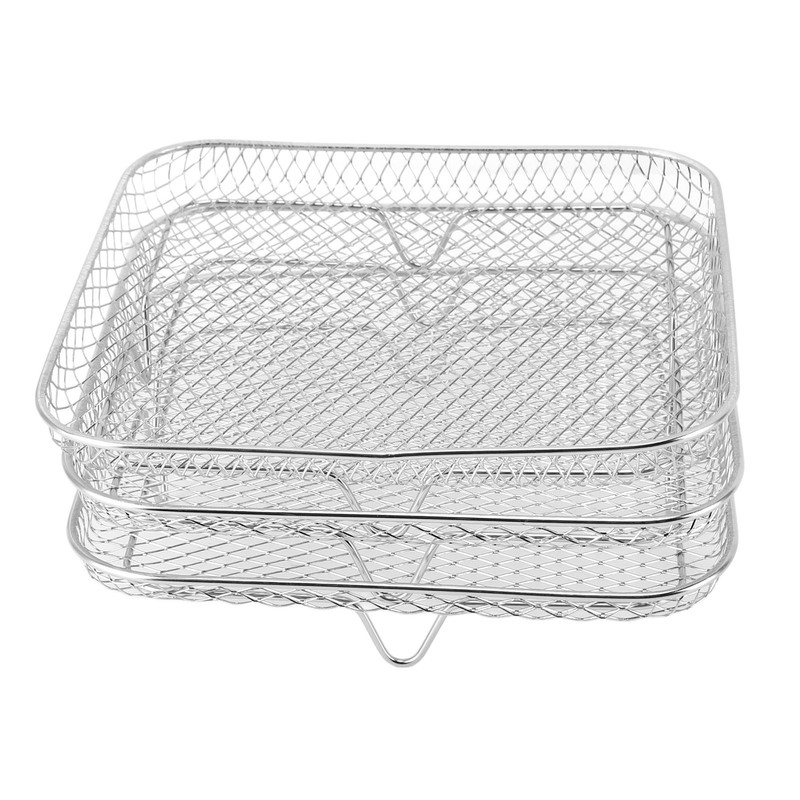 3PCS Fryer Rack Set 304 Stainless Steel Stackable Multi Layer
