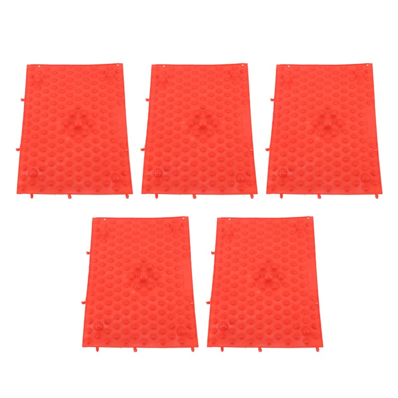 5Pcs Foot Massage Mat TPE Acupressure Walking Toe Plate Massage