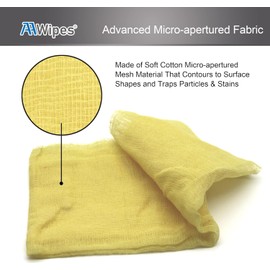 AAwipes Tack Cloths (100-Pack 100% Cotton Rags, Light Yellow, 18" X 36") Professional Grade Remove Dust for Woodworking, Painting, Automotive, Metal, Sanding, Buffing (TC1836100Y)