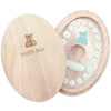 CHURACY Bear Tooth Case, Premium Paulownia Case, For Girls, Boys,