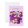 CafePress Red Hat Ladies Happy Birthday Greeting Cards Greeting Card