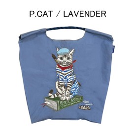 Ball & Chain 313109 (L, LAVENDER) Genuine Large Size P.CAT Cat Cat Lavender Shopping Bag Eco Bag, Lavender