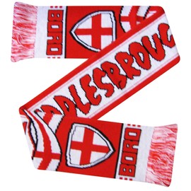 Middlesbrough Football Fans Scarf (100% Acrylic) Red White