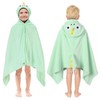saerryor Green Dino Hooded Towel for Kids, 70 x 140cm