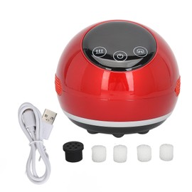 Electric Cupping Machine 5 Heating 5 Suction Gears Negative Pressure Vacuum Gua Sha Massager Red