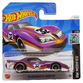 Hot Wheels - '76 Greenwood Corvette - HW Modified 2/10 - HTB67 - Short Card - GM - Good Year - Mattel 2024
