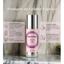 Hialuronika Emulsión Facial con Ácido Hialurónico, 50ml | Hidratante y Nutritiva, Anti-Envejecimiento, Textura de Rápida Absorción, Aceite de Argán y 