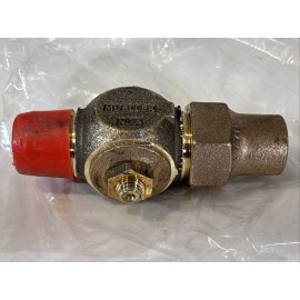 Mueller 1" Ball Valve Ground Key Water Stop Drain Threaded AWWA Taper x Flare NL