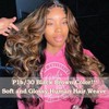 Beauhine Brown Highlight Body Wave 3 Bundles with 4x4 Closure