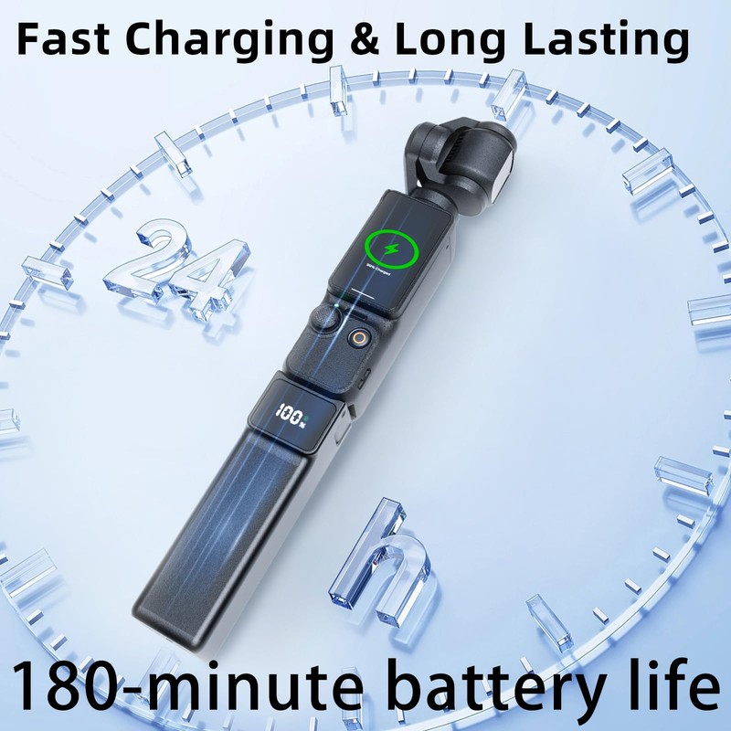 INSEESI Pocket3/4 Battery Handle for DJI osmo Pocket 3 Extended
