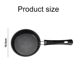Sonhomay Egg Frying Pan, 4.7/6.3 Inch Single Egg Durable Small Cooking Pot with Handle Nonstick Frying Pan with Lid Covered Heat Resistant Small Skillet Portable Round Omelet Skillet for Stove