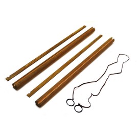 戸田屋商店 梨園染 タペストリー棒 国産檜(ひのき) 茶色 KG-08