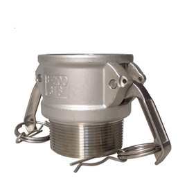 2" Female Camlock x 2" Male NPT Adapter - Stainless Steel 316 Type B - Industrial Grade, Durable, Corrosion Resistant, Quick Connect Fitting