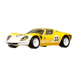 Hot Wheels Die Cast Modello Car Culture Circuit Legends 1969 Alfa Romeo 33 Yellow Scale 1:64 7 cm HCJ91