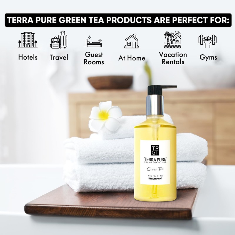 Terra Pure Green Tea Shampoo 10.14oz Pump | Clean Honey
