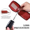 Hbxdeco Car Key Case, Leather Zipper Car Key Fob Holder