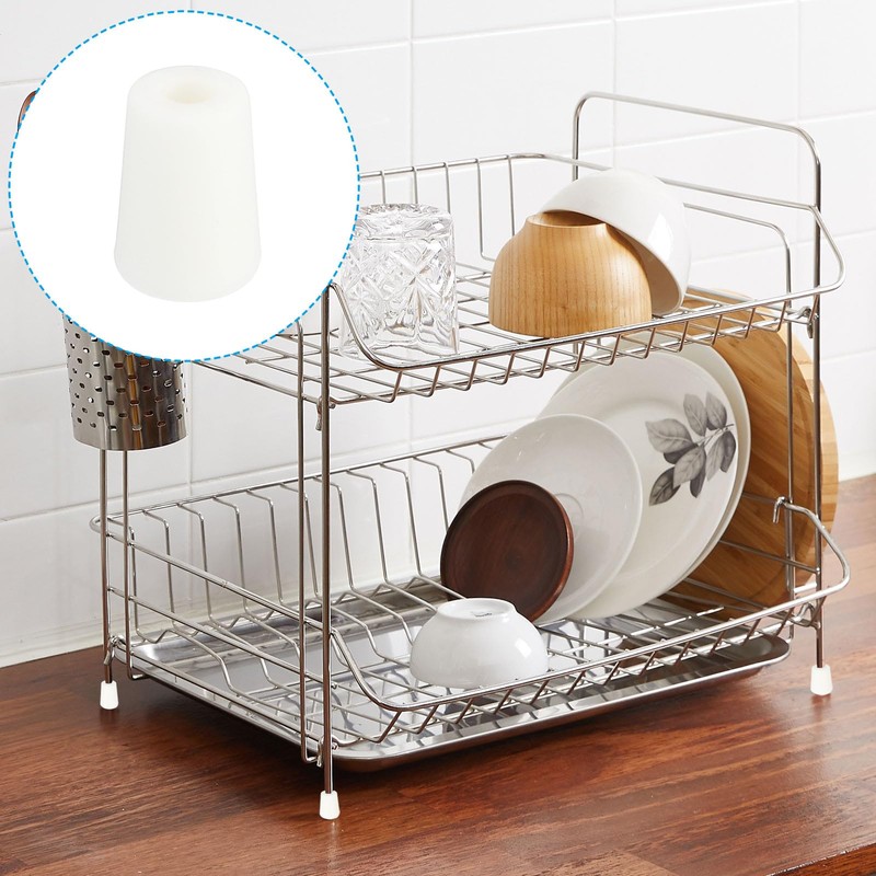 PATIKIL Kitchen Sink Rack Feet, 20 Pack 4mm IDx10mm OD