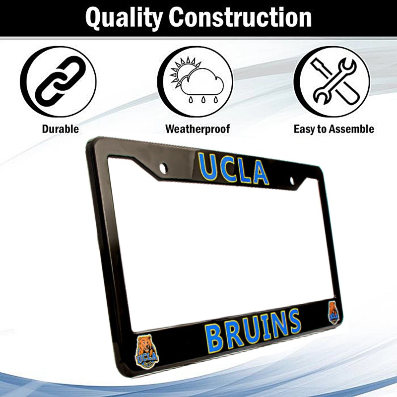 EliteAuto3K UCLA Bruins License Plate Frame Cover – Black &