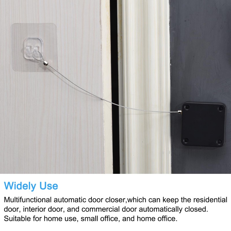 QUARKZMAN Punch-Free Automatic Sensor Door Closer 0.05 x 47 Inch