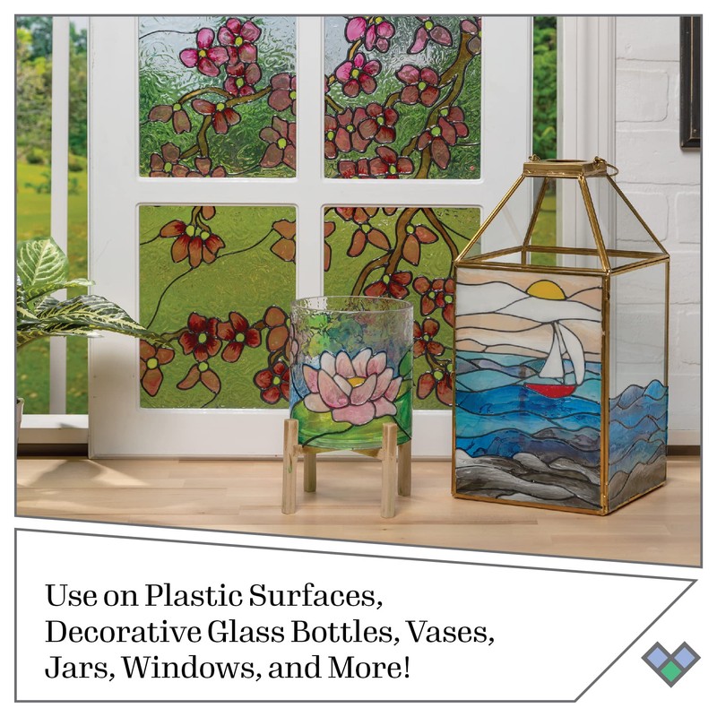 Gallery Glass, Scenery 3 Piece Pattern Set Perfect for Stained