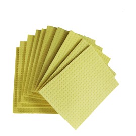 Yuktha Swedish Dish cloth - Eco Friendly Reusable Dish Cloths, Absorbent Cellulose Sponge Cloth for Cleaning Kitchen - 10 Pack (Yellow)