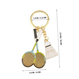 VICASKY Badminton Keychain Pendant Unique Key Ring for Bags Chic and Stylish Keychain Trinket for Sports Lovers Multi Purpose for Everyday Use