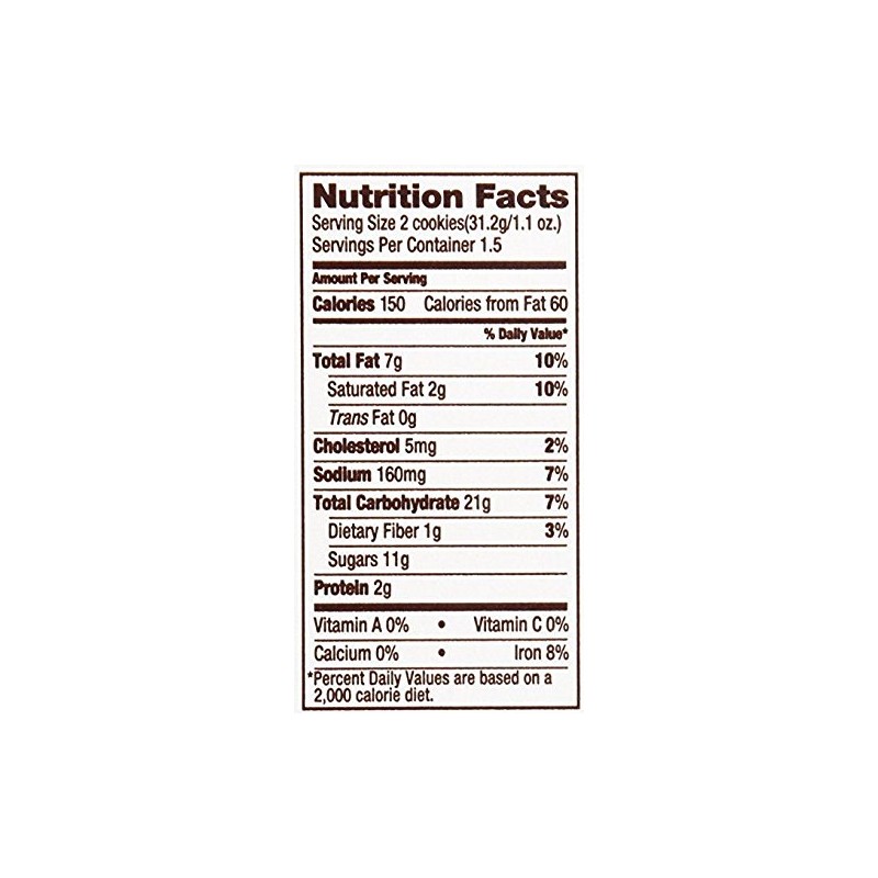 Linden's Butter Crunch Cookies- 3 Cookies Per Pack- 18 Packs