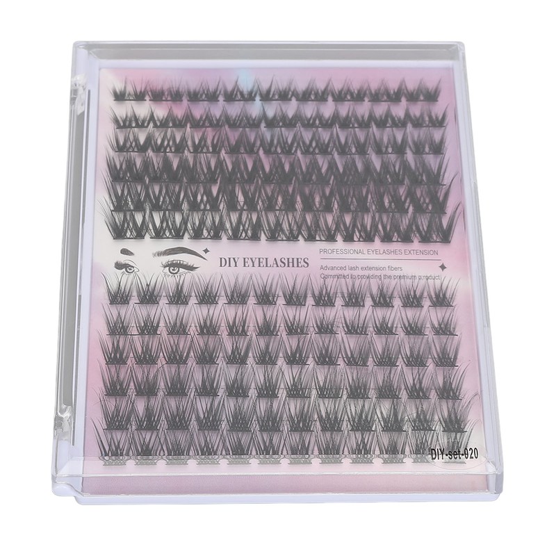 126 Clusters DIY Lash Extensions Kit D Curl Fluffy Individual