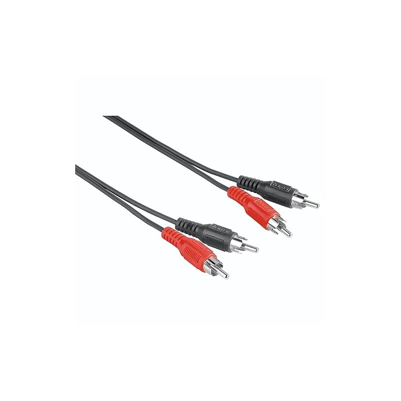 hama German Audio Cable, 2 RCA Plugs - 2 RCA