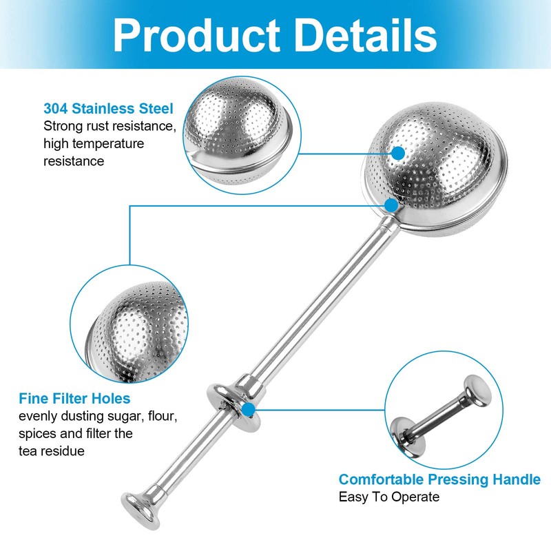 2 Pcs Bakers Dusting Wand for Sugar Flour and Spices,