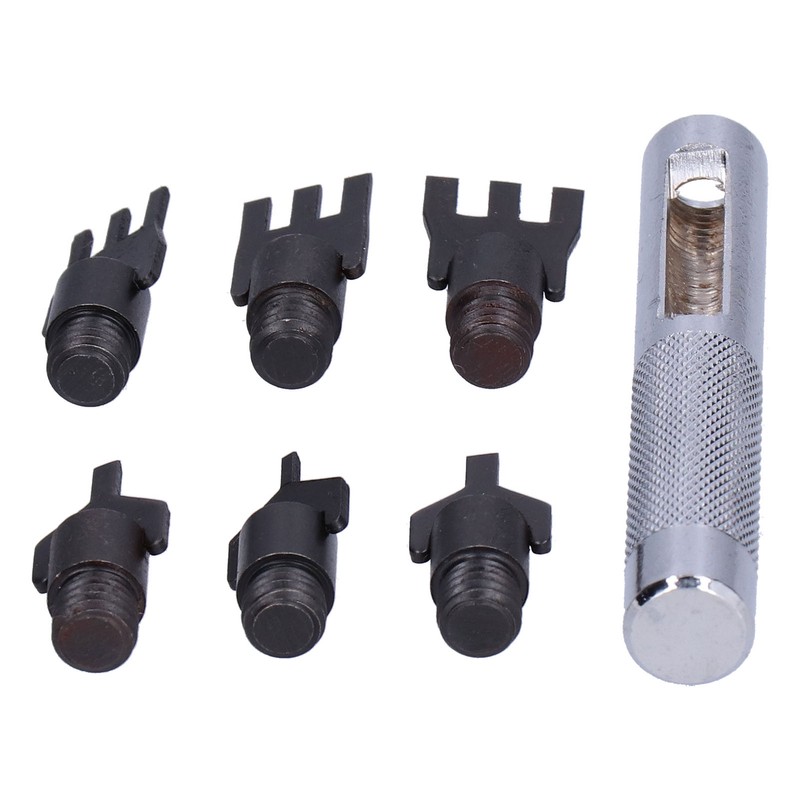 Leather Prong Set Metal Interchangeable Flat Chisel Bit Hole Punch