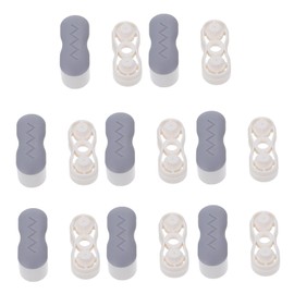 WOONEKY 8pcs Slip Toilet Seat Cushioning Pads Durable Gaskets for Noise Reduction Stability Upgraded Design for Comfortable Use and Easy Installation