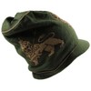 NY Lion Dread Knit Beanie Visor (Olive)