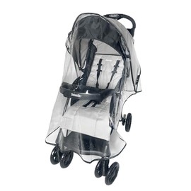 SASHA'S Rain and Wind Cover for Kolcraft Cloud Plus Lightweight Travel Stroller Clear Design, Maxium Coverage (Stroller not Included)